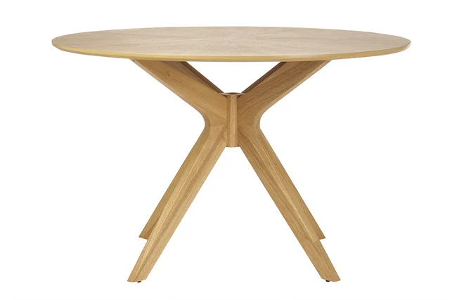 Runder Design-Esstisch aus Eiche D120 cm DIELLI