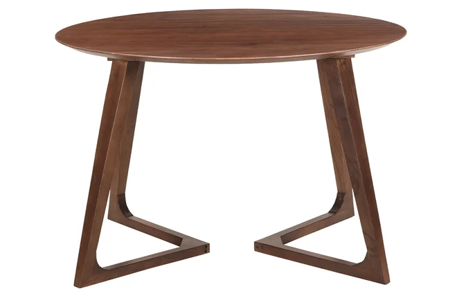 Runder Design-Tisch aus Massivholz L115 cm BANDOL