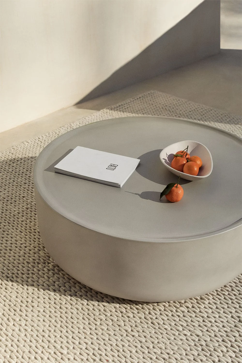 Runder Gartentisch Ø80 cm aus Beton Darwys