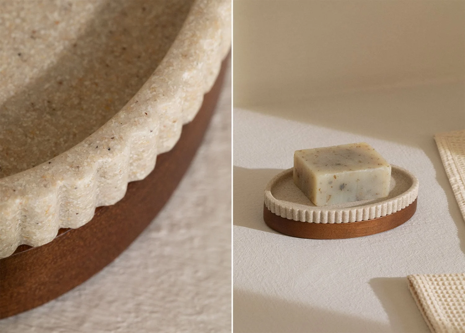 Seifenschale aus Polyresin Wassila