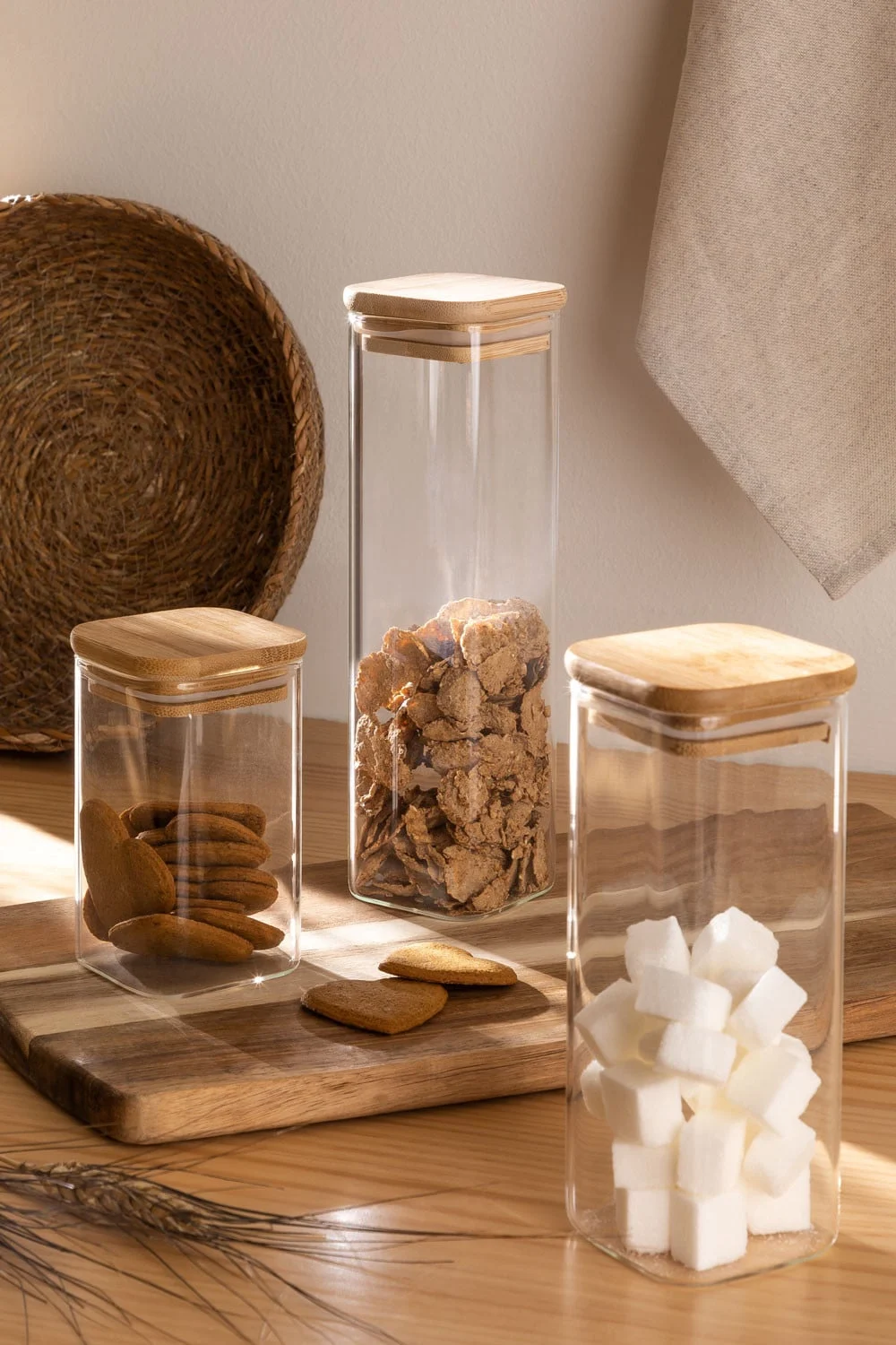 Set aus 3 Glasbehältern Valkey