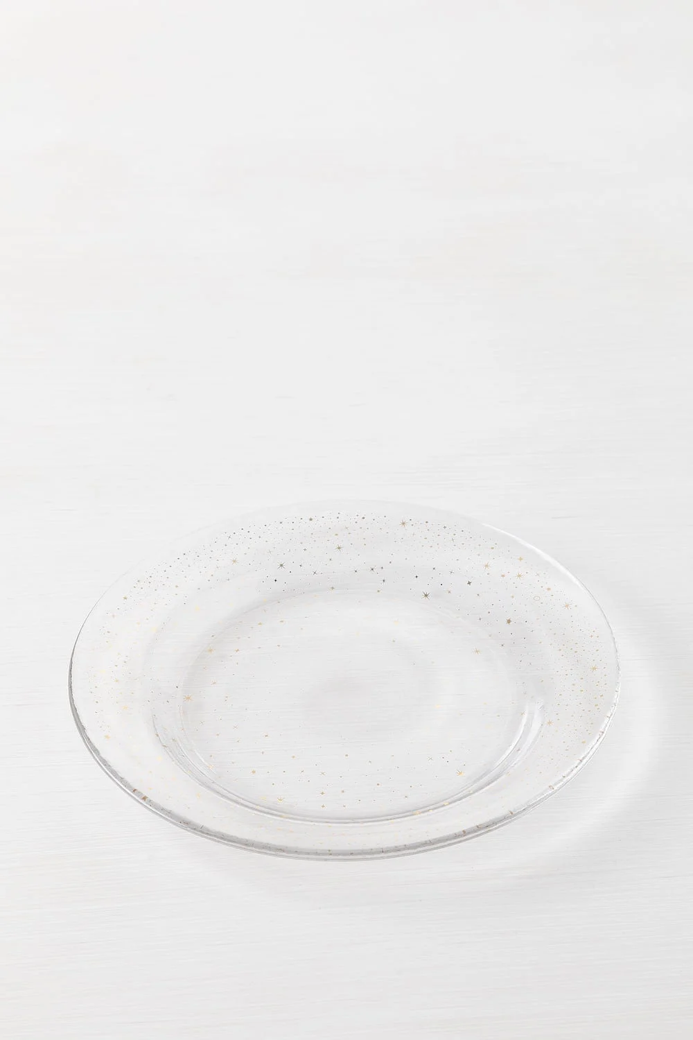 Pack mit 4 Desserttellern aus Glas Byron