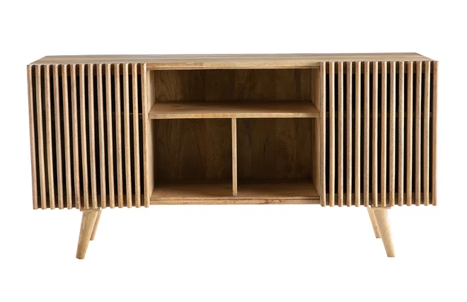 Sideboard mit Schiebetüren ALBA aus massivem Mangoholz