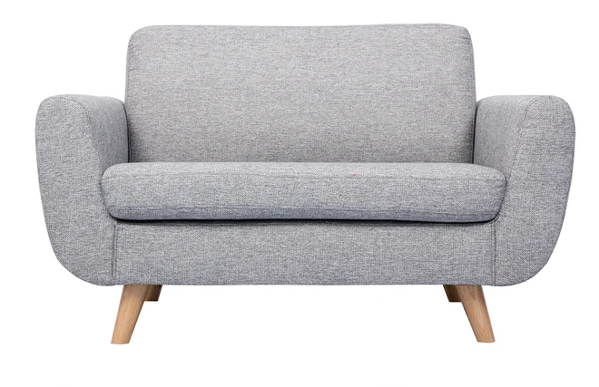 Skandinavisches 2-Sitzer-Sofa grau PURE