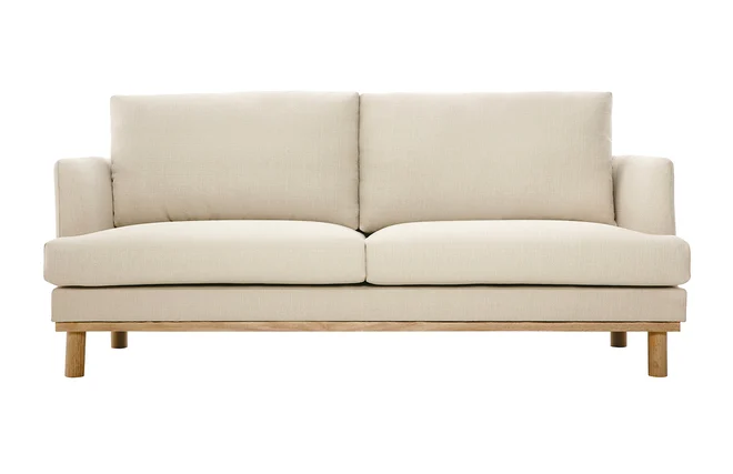 Skandinavisches 3-Sitzer-Sofa beige HOBART