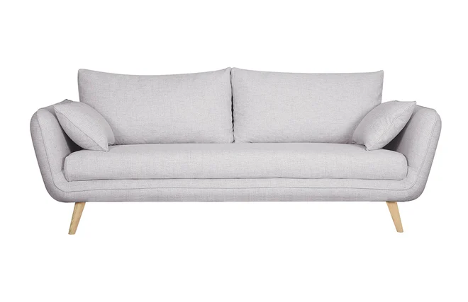 Sofa skandinavisch 3 Plätze hellgrau-meliert CREEP