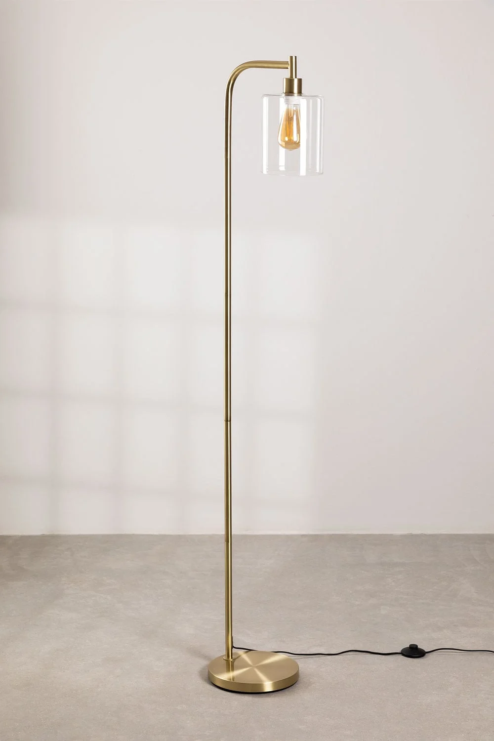 Stehleuchte Ambe aus Metall und Glas