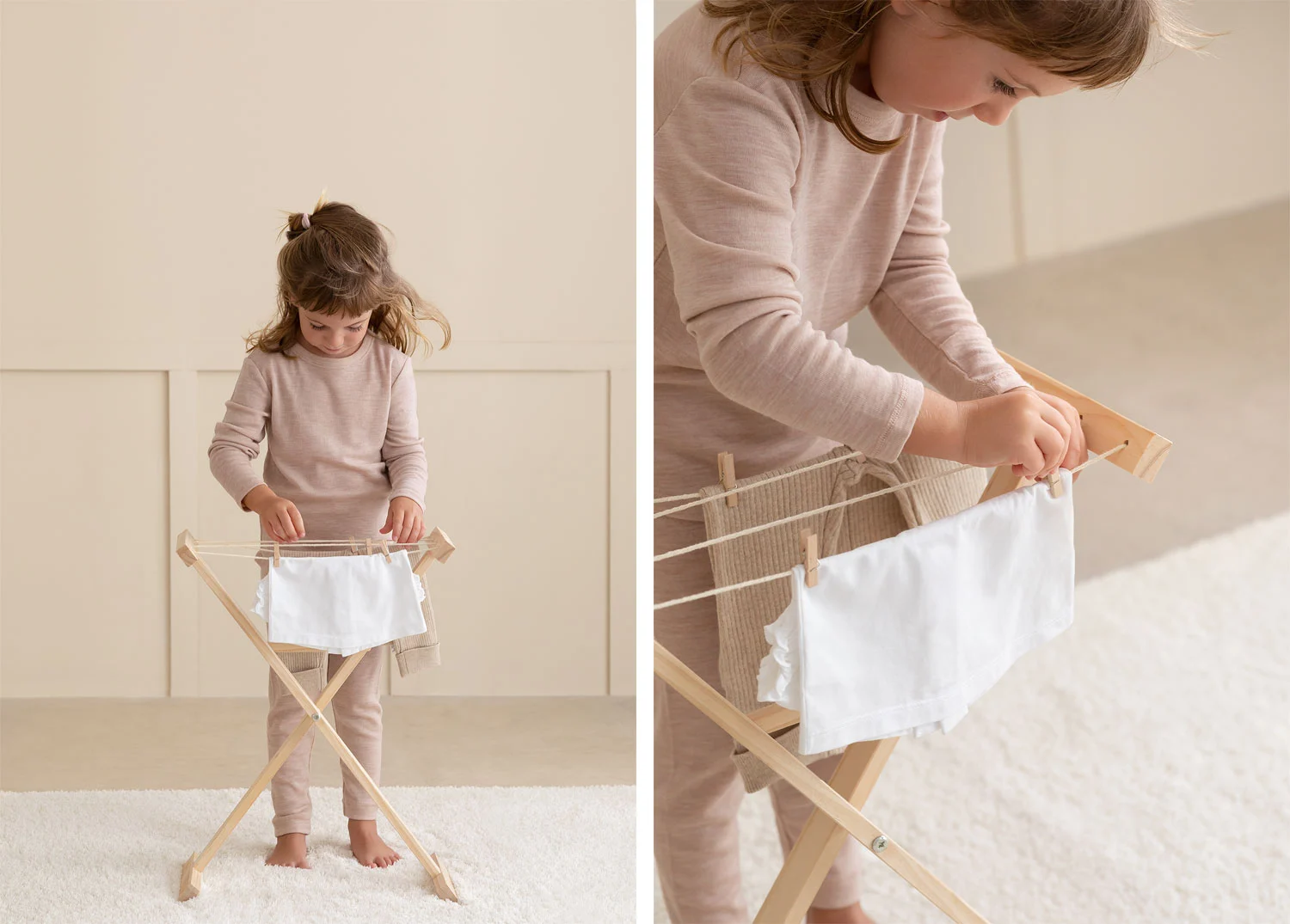 Teo Kids Wäscheleine aus Holz
