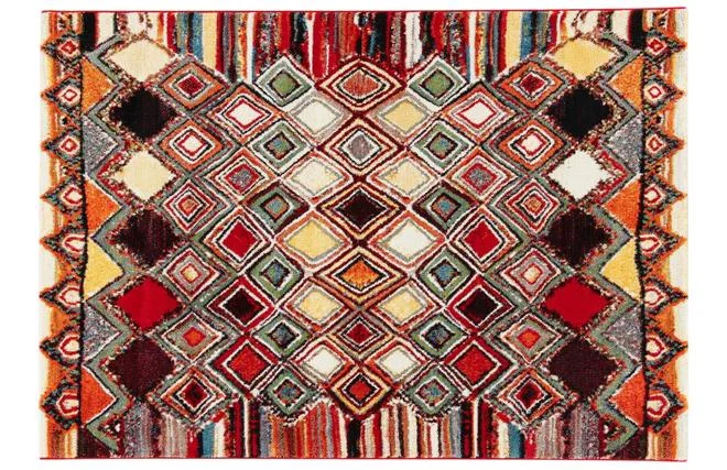 Teppich mehrfarbig gemustert 160 x 230 cm HOLI