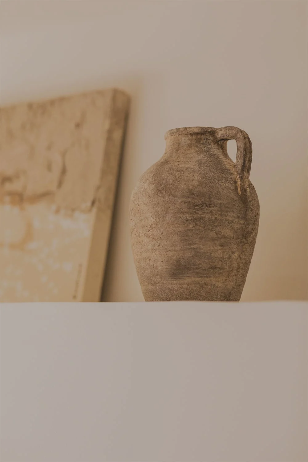 Dekorativer Terrakotta-Vase mit Henkel Agnon
