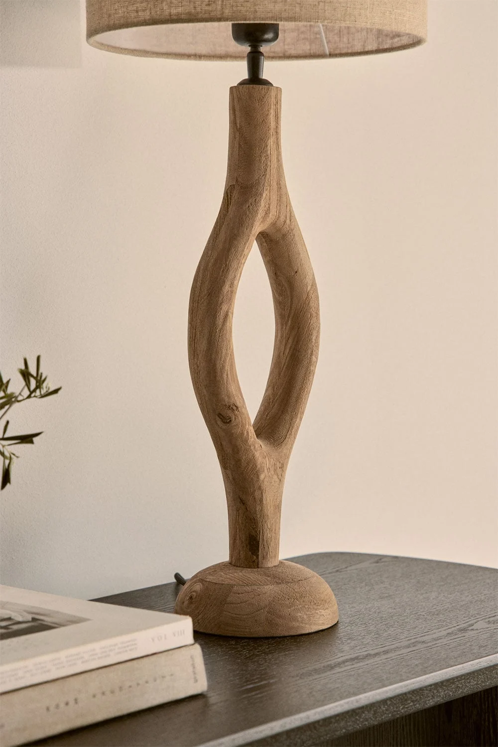 Fuß für Tischleuchte ↑45 cm aus Mangoholz Gracia
