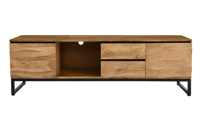 TV-Möbel aus massivem Akazienholz L160 cm HOORN