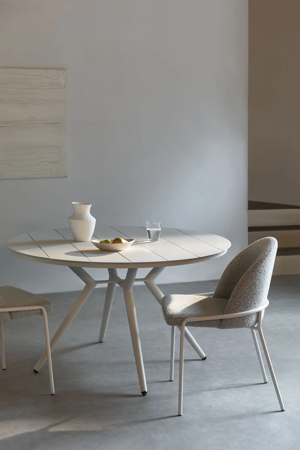 Runder Esstisch aus Aluminium Valerie