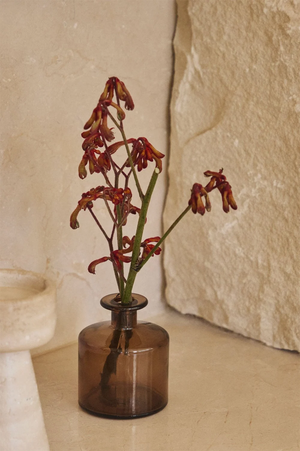 Vase aus recyceltem Glas Pussa