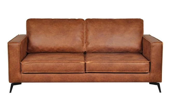 Vintage-Ledersofa 3-Sitzer cognacfarben SONNY