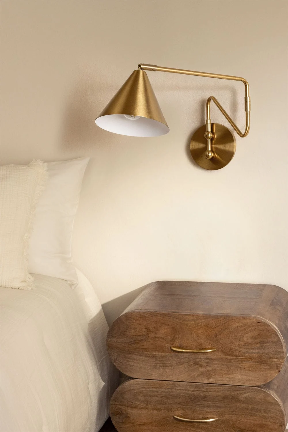 Metallisierte Wandlampe Fleka