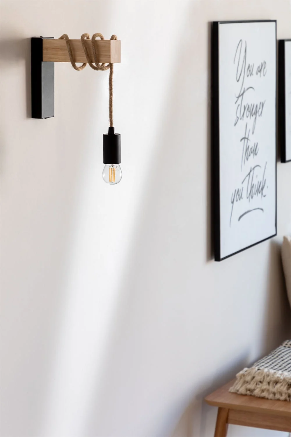 Wandlampe aus Eisen Tina