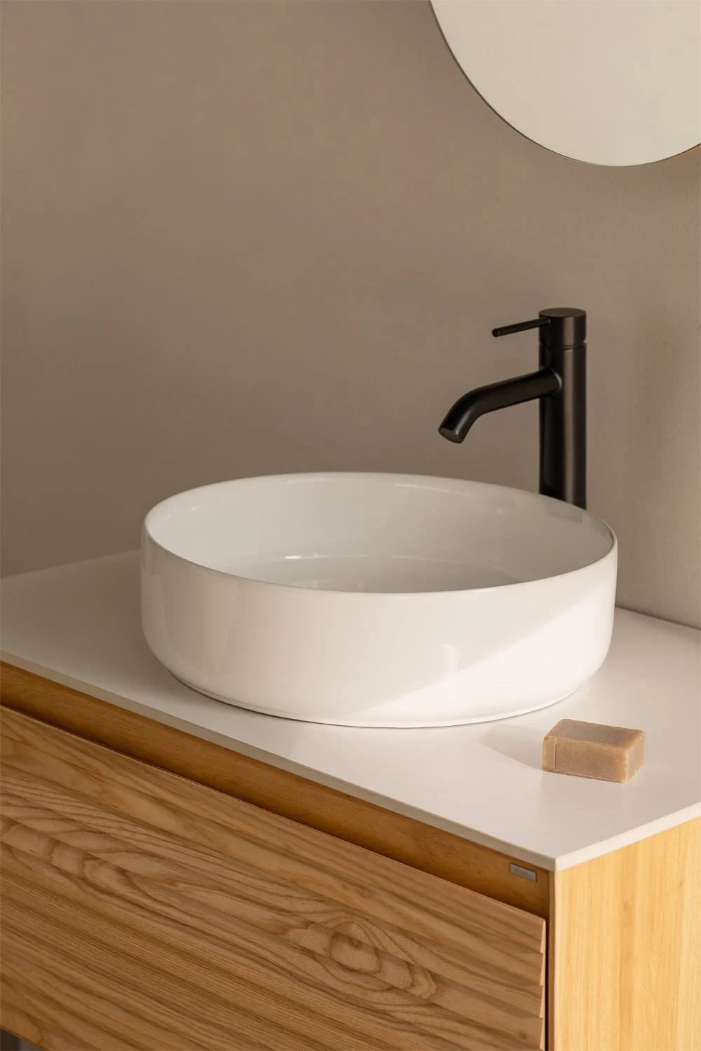 Rundes Waschbecken Ø40 cm aus Keramik Lenka