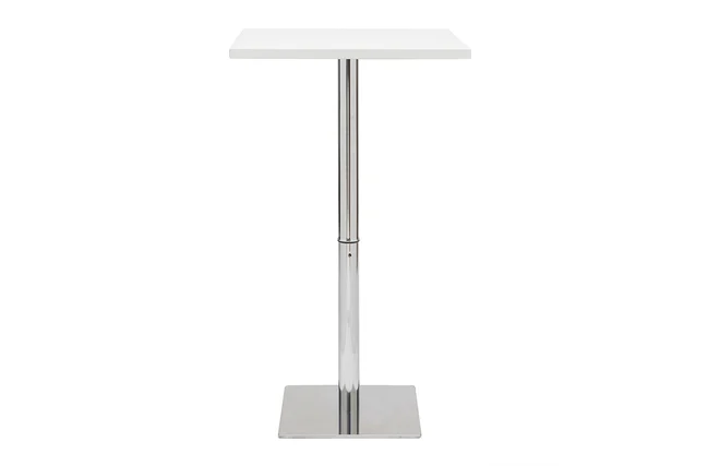 Weißer quadratischer Design-Bartisch JACK