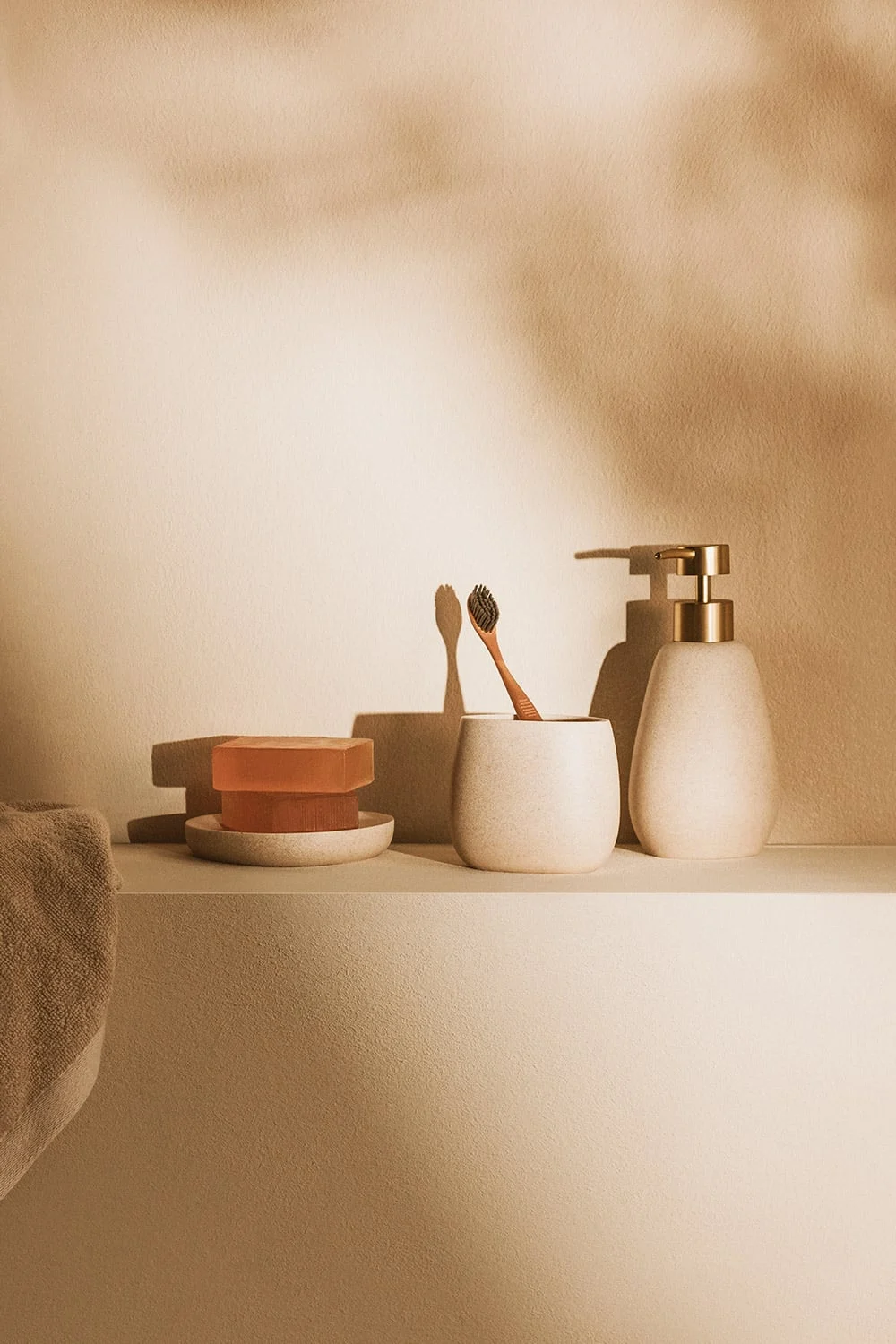 Badezimmer-Set aus Polyresin Yegro
