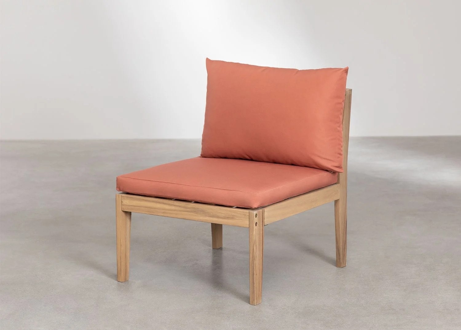 Mittelmodul für modulares Gartensofa Filips aus Akazienholz